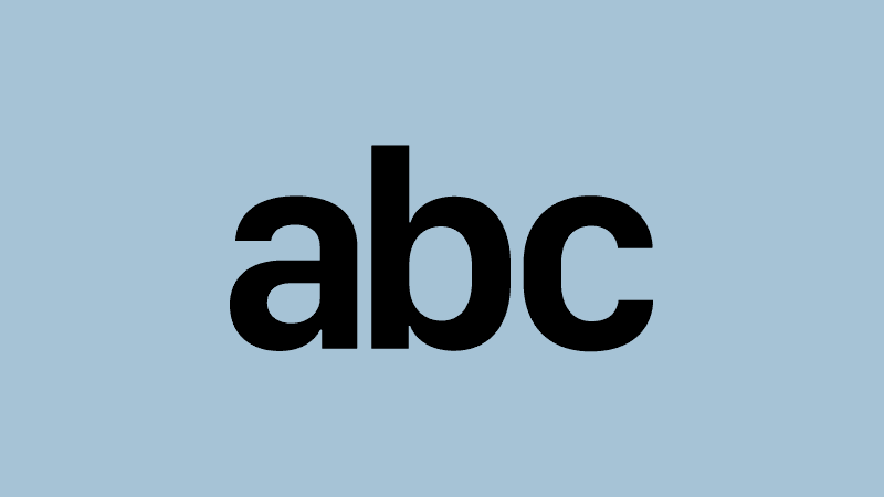 Bokstäverna A, B och C