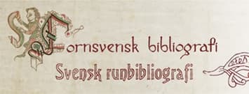 Logotyp för Fornsvensk bibliografi och Svensk runbibliografi