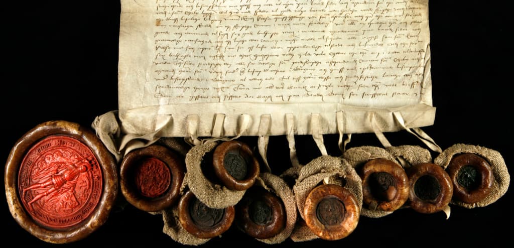 Ett dokument med sigill