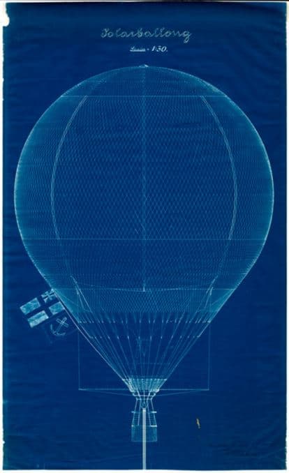 Ritning av en luftballong